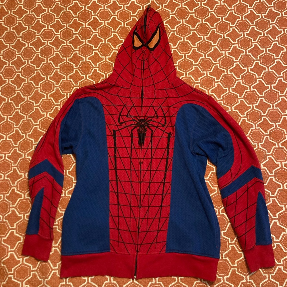 Amazing Spiderman Hoodie.  Size Md.  EUC Andrew Garfield Mad Engine. HTF